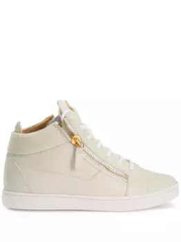 Кожаные кроссовки Nicki Giuseppe Zanotti, белый