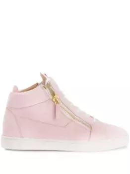Кожаные кроссовки Nicki Giuseppe Zanotti, розовый