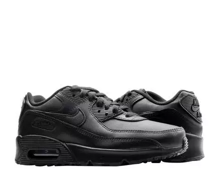 Кожаные кроссовки Nike Air Max 90 (GS) для больших детей, черный