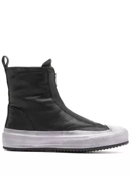 Кожаные кроссовки Officine Creative, черный