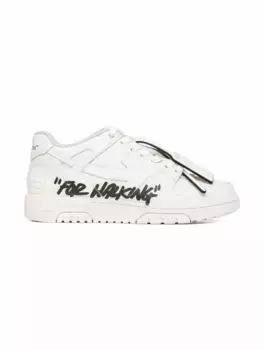 Кожаные кроссовки Out of Office Off-White, белый