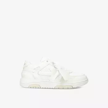 Кожаные кроссовки out of office с низким берцем Off-White, белый