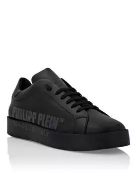 Кожаные кроссовки Philipp Plein TM, черный