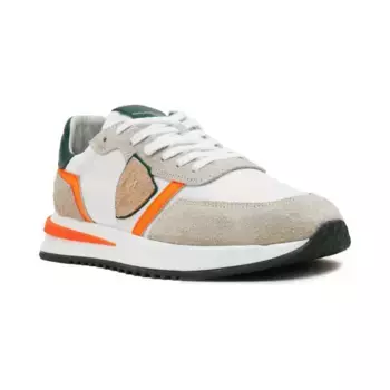 Кожаные кроссовки Philippe Model, серый