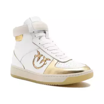 Кожаные кроссовки Pinko, белый