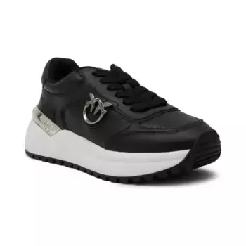 Кожаные кроссовки Pinko, черный