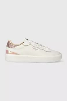 Кожаные кроссовки PLS00006 Pepe Jeans, белый