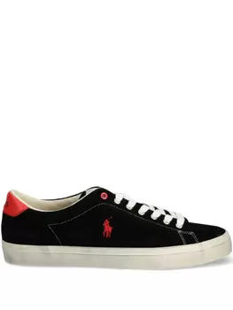 Кожаные кроссовки Polo Ralph Lauren, черный