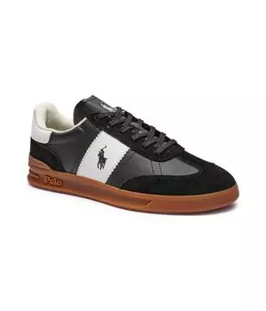 Кожаные кроссовки Polo Ralph Lauren, черный