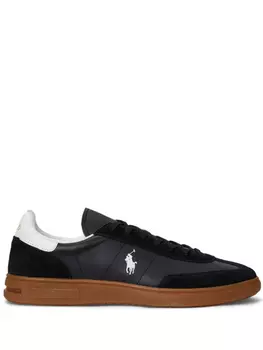 Кожаные кроссовки Polo Ralph Lauren, черный