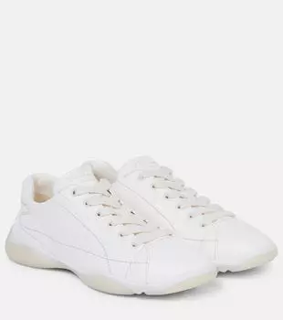 Кожаные кроссовки Prada, Avorio