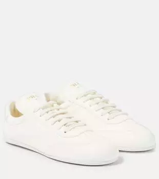 Кожаные кроссовки Prada, Avorio