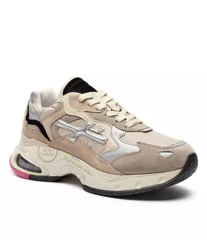 Кожаные кроссовки Premiata SHARKYD, бежевый