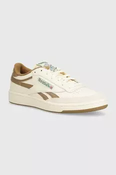 Кожаные кроссовки Reebok Classic Club C, бежевый
