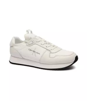Кожаные кроссовки ретро бегун Calvin Klein Jeans, белый