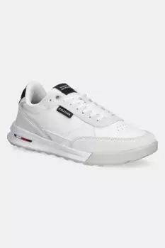 Кожаные кроссовки RETRO RUNNER MIX RWB Tommy Hilfiger, белый