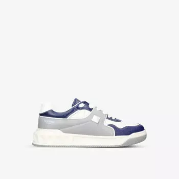 Кожаные кроссовки Roman Stud с низким берцем Valentino Garavani, белый