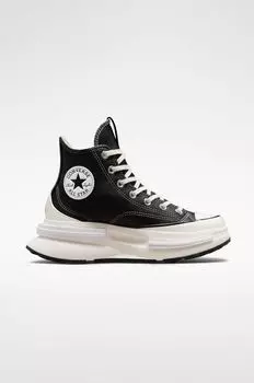 Кожаные кроссовки Run Star Legacy CX Converse, черный
