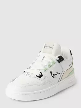 Кожаные кроссовки с этикеткой KARL KANI, белый