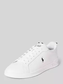Кожаные кроссовки с этикеткой Polo Ralph Lauren, белый