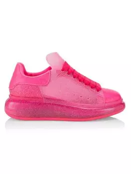 Кожаные кроссовки с цветными блоками Alexander Mcqueen, цвет Bright Pink