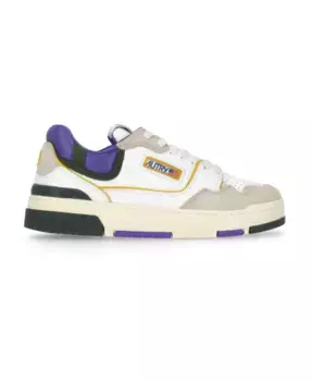 Кожаные кроссовки с дышащими деталями Autry, мультиколор