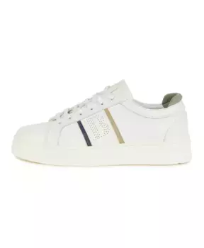 Кожаные кроссовки с логотипом Boggi Milano, белый