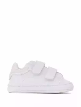 Кожаные кроссовки с логотипом EMPORIO ARMANI, белый