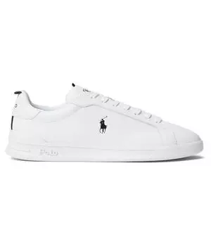 Кожаные кроссовки с ремешком из репсовой ленты Polo Ralph Lauren, белый