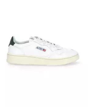 Кожаные кроссовки с вышивкой Autry, белый