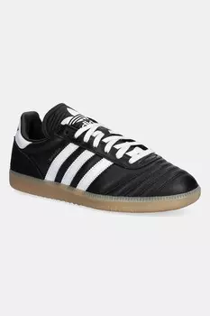 Кожаные кроссовки Samba JP Adidas Originals, черный