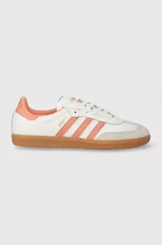 Кожаные кроссовки Samba OG Adidas Originals, белый