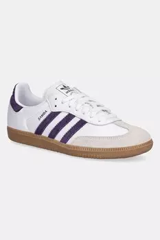 Кожаные кроссовки Samba OG Adidas Originals, белый