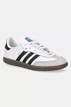 Кожаные кроссовки SAMBA OG Adidas Originals, белый
