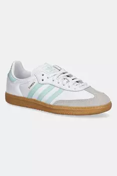Кожаные кроссовки SAMBA OG Adidas Originals, бирюзовый