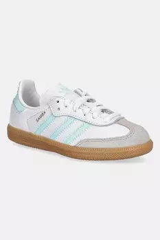 Кожаные кроссовки SAMBA OG Adidas Originals, бирюзовый