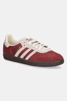 Кожаные кроссовки Samba OG Adidas Originals, бордовый