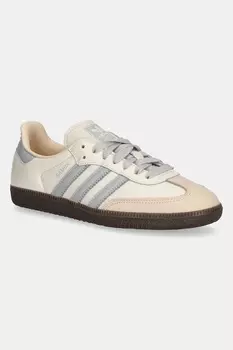 Кожаные кроссовки Samba OG W Adidas Originals, бежевый