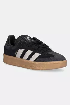Кожаные кроссовки Samba XLG Adidas Originals, черный
