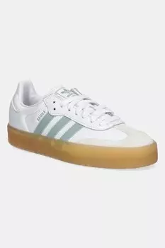 Кожаные кроссовки Sambae Adidas Originals, белый