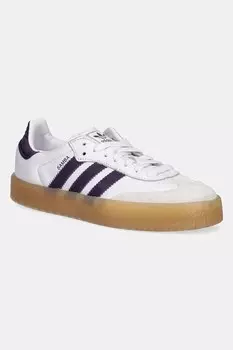 Кожаные кроссовки Sambae Adidas Originals, белый