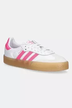 Кожаные кроссовки Sambae Adidas Originals, белый