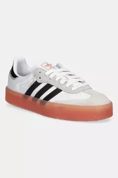 Кожаные кроссовки Sambae Adidas Originals, белый