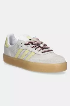 Кожаные кроссовки Sambae W Adidas Originals, серый