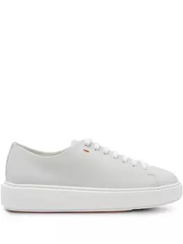 Кожаные кроссовки Santoni, белый
