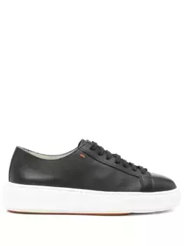 Кожаные кроссовки Santoni, черный