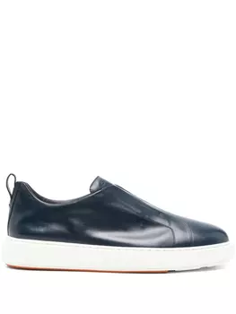 Кожаные кроссовки Santoni, синий