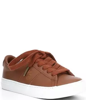 Кожаные кроссовки Sayer для мальчиков Polo Ralph Lauren (для малышей), коричневый