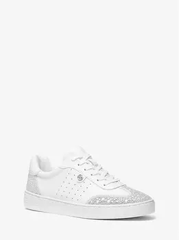 Кожаные кроссовки Scotty с декором Michael Kors, белый