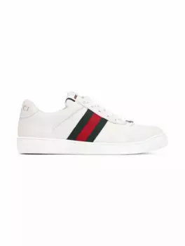 Кожаные кроссовки Screener Gucci, белый